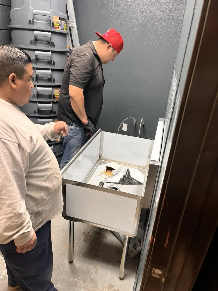 Commercial plumbing and sink installation in Century Village